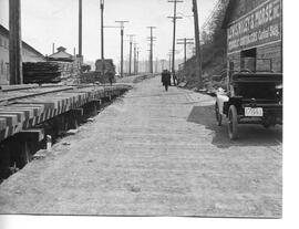 Seattle Municipal Railway Track, Seattle, Washington, circa 1920