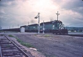 Burlington Northern Diesel Locomotives Number 6708 and Number 6754 at Newport, Minnesota, 1980