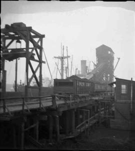 Pacific Coast Railroad dock at Seattle, Washington in 1951.