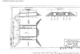 Burlington Northern Engineering Drawing: Two Concrete Pipes, Culverts, 1927