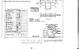 Great Northern Engineering Drawing: General Plan, Bridge 4.9, South of Henley, Oregon, 1931
