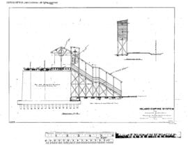 Great Northern Engineering Drawing, Elevator and Stairway at Palouse, Washington, 1907