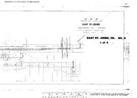 Plat Map of Northern Pacific Facilities at East St. Johns, Oregon, 1913