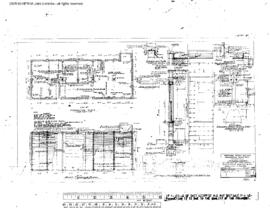 Northern Pacific Engineering Drawing, Yard Office/Service Building at Yakima, Washington, 1948