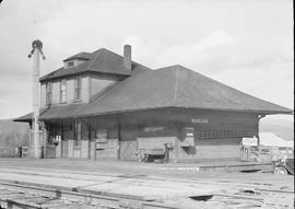 Northern Pacific station at Woodland, Washington, in 1944.