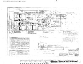 Milwaukee Road Engineering Drawing, Freight House and Depot at Lewiston, Montana, 1954