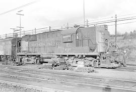 Burlington Northern diesel locomotive 4191 at Vancouver, Washington in 1976.