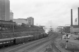 Canadian Pacific Railway steam locomotive 2860 at Tacoma, Washington on March 20, 1977.