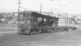 Seattle Municipal Railway Number 413 at the North Seattle carbarn, Seattle, Washington, 1941.