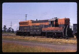 Great Northern Diesel Locomotive 586 at Superior, Wisconsin, 1969