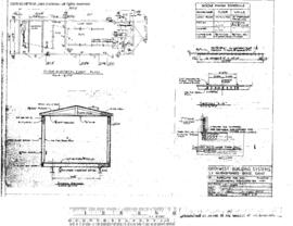 Great Northern Engineering Drawing, Unnamed Structure at Fairchild, Washington, 1984