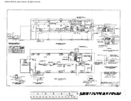 Northern Pacific Engineering Drawing, Yard Office at Missoula, Montana, 1967
