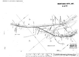 Plat Map of Great Northern Facilities at Montana City, Montana, 1964
