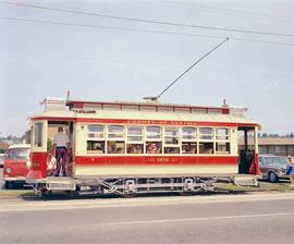 Yakima Valley Traction Company Streetcar Number 1976 at Yakima, Washington, circa 1977.