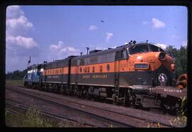 Great Northern Diesel Locomotive 316C at Superior, Wisconsin, 1969