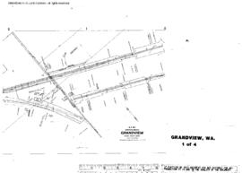 Plat Map of Northern Pacific Facilities at Grandview, Washington, 1918