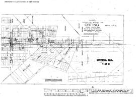 Plat Map of Northern Pacific Facilities at Orting, Washington, 1914