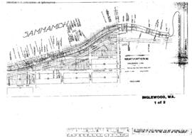 Plat Map of Northern Pacific Facilities at Inglewood, Washington, 1946