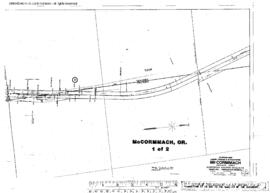 Plat Map of Northern Pacific Facilities at Mc Cormmach, Oregon, 1913