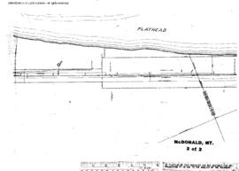 Plat Map of Northern Pacific Facilities at Mc Donald, Montana, undated