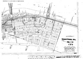 Plat Map of Great Northern Facilities at Wenatchee, Washington, 1937