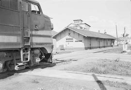 Northern Pacific station at Sedro Woolley, Washington, circa 1955.