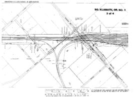 Plat Map of Great Northern Facilities at South Klamath, Oregon, 1962