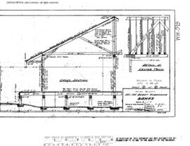 Spokane, Portland, and Seattle Railway Engineering Drawing, Berry Warehouse, 50 Foot X 100 Foot (...