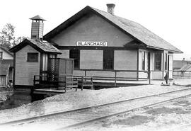 Great Northern Depot at Blanchard, Washington, undated
