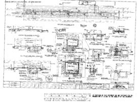 Northern Pacific Engineering Drawing, Locomotive Servicing Facilities at Mandan, North Dakota, 1978
