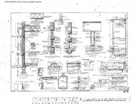 Northern Pacific Engineering Drawing, Yardmen's Service Building at Pasco, Washington, 1956