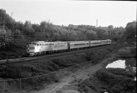 Amtrak diesel locomotive 9949 at Tacoma, Washington in July 1973.