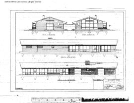 Great Northern Engineering Drawing, Depot at Edmonds, Washington, 1957