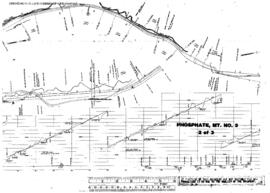 Plat Map of Northern Pacific Facilities at Phosphate, Montana, 1955