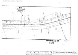 Plat Map of Northern Pacific Facilities at Louisville, Montana, 1901