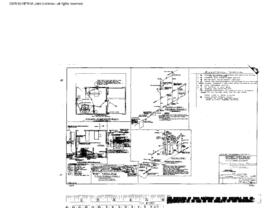 Northern Pacific Engineering Drawing, Depot at Warden, Washington, 1960