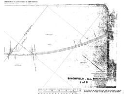 Plat Map of Northern Pacific Facilities at Birchfield, Washington, undated