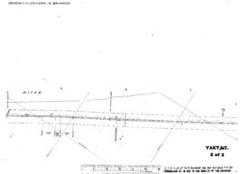 Plat Map of Great Northern Facilities at Yakt, Montana, 1963