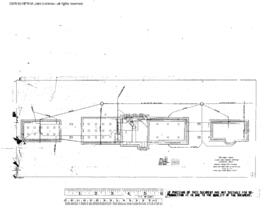 Northern Pacific Engineering Drawing, Depot at Centralia, Washington, 1913