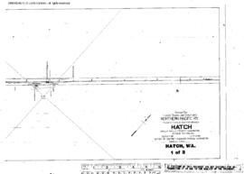 Plat Map of Northern Pacific Facilities at Hatch, Washington, 1931