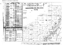 Plat Map of Spokane, Portland, and Seattle Railway Facilities at Vancouver, Washington, 1916