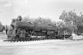 Atchison, Topeka & Santa Fe Railway steam locomotive 3759 at Kingman, Arizona on June 18, 1978.