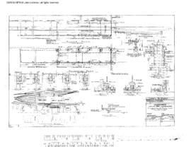 Great Northern Engineering Drawing, Diesel Repair Shop at Havre, Montana, 1972