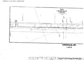 Plat Map of Northern Pacific Facilities at Louisville, Montana, 1901