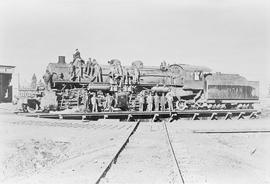 Chicago, Milwaukee, St. Paul & Pacific Railroad Company steam locomotive number 9519, circa 1...