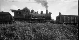 Pacific Coast Railroad steam locomotive number 14 at Black Diamond, Washington in 1946.