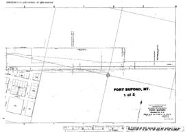 Plat Map of Great Northern Facilities at Fort Buford, Montana, 1948