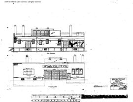 Northern Pacific Engineering Drawing, Warehouse for Ryan Fruit Company at Bozeman-Livingston, Mon...