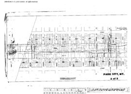 Plat Map of Northern Pacific Facilities at Park City, Montana, undated