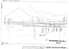 Plat Map of Great Northern Facilities at Ellisforde, Washington, undated